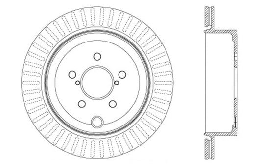 StopTech Drilled Sport Brake Rotor