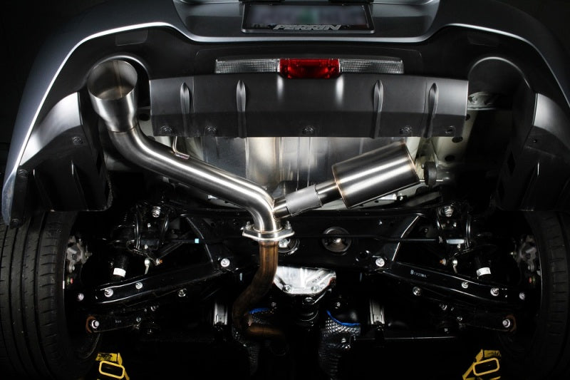 PERRIN 2022 BRZ/GR86 Axle Back Exhaust SS (Single Side Exit w/Helmholtz Chamber)