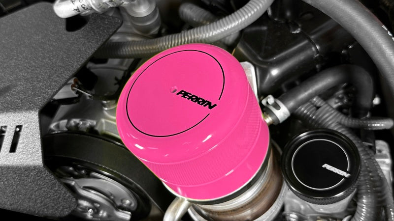 PERRIN 15-25 Subaru WRX & 13-25 BRZ/FR-S/86/GR86 Oil Filter Cover - Hyper Pink