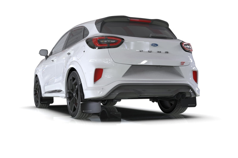 Rally Armor 20-25 Ford Puma ST Black Mud Flap w/Blue Logo