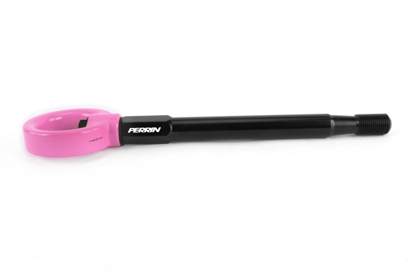 PERRIN 08-14 Subaru WRX/STI Tow Hook Kit (Front) - Hyper Pink