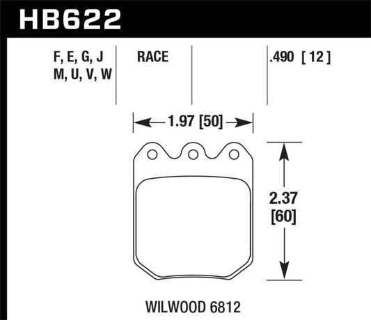 Hawk 13-15 BMW xDrive28i 2.0L / DTC-60 Race Rear Brake Pads