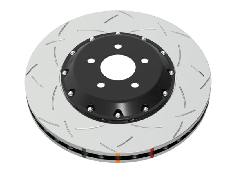 DBA 17-23 Tesla Model 3 (w/355mm Front Rotor) Front 5000 Series 2-Piece Slotted Rotor w/Black Hat