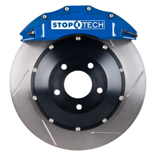 StopTech 04-07 STi Front Big Brake Kit 355X32MM with Blue ST60 Calipers Slotted Rotors