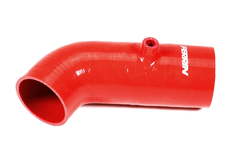 Perrin 22-23 Subaru BRZ/Toyota GR86 Silicone Inlet Hose (3in. ID / SS Wire) - Red