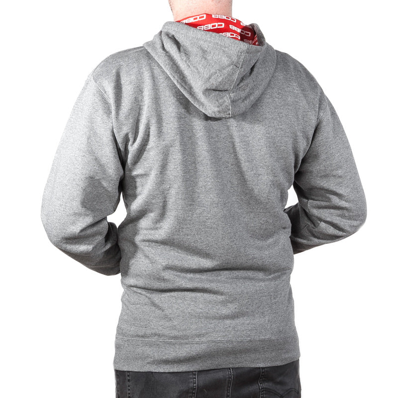 Cobb Grey Zippered Hoodie - Size XX-Large