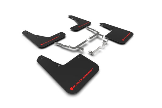 Rally Armor 19-25 Ford Focus ST MK4 Black UR Mud Flap w/Red Logo