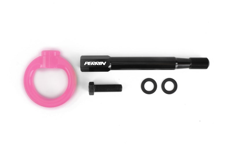 Perrin 2022+ BRZ/GR86 Tow Hook Kit (Front) - Hyper Pink