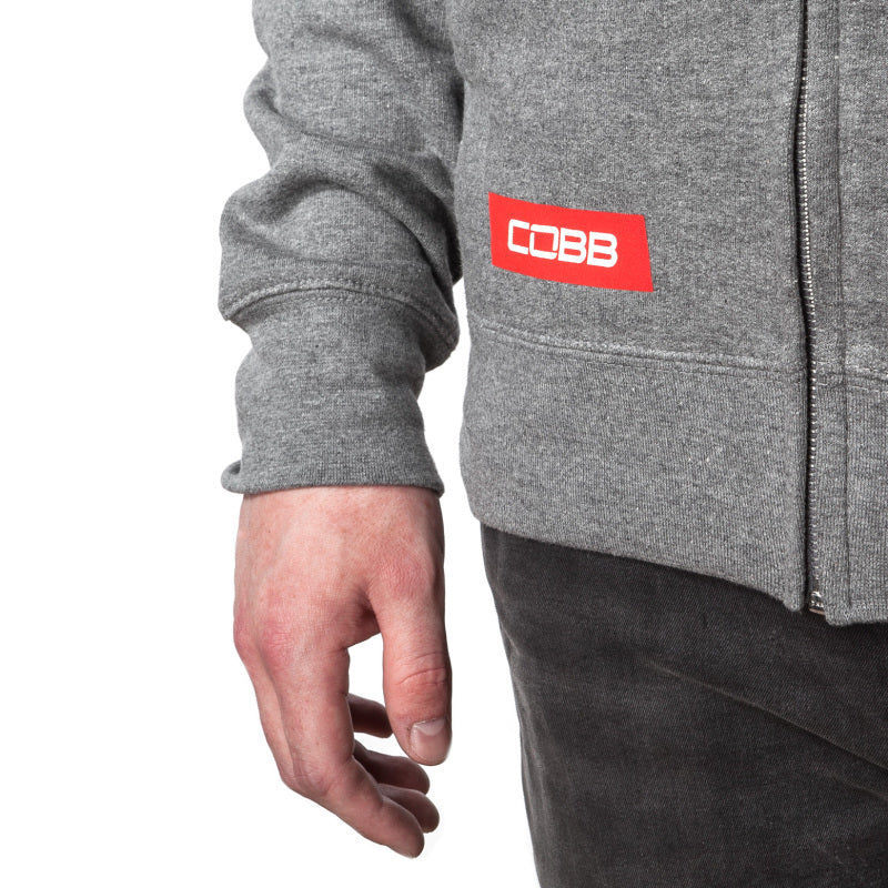 Cobb Grey Zippered Hoodie - Size XX-Large