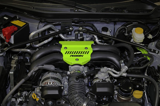 PERRIN 2022+ Subaru BRZ / Toyota GR86 Engine Cover - Neon Yellow Wrinkle