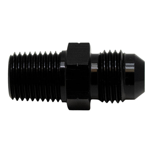 DeatschWerks 6AN Male Flare to 1/4in Male NPT Adapter - Anodized Matte Black