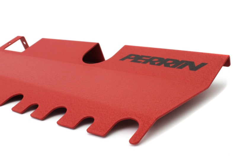 Perrin 15-21 WRX/STI Radiator Shroud (With OEM Intake Scoop) - Red