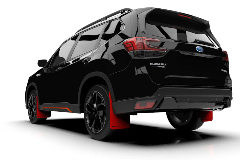 Rally Armor 19-21 Subaru Forester Red UR Mud Flap w/ Black Logo