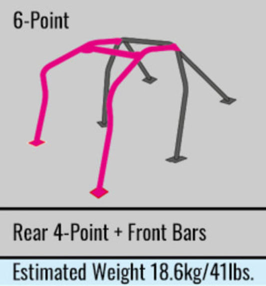 Cusco Roll Cage 6 Points w/ Harness Bar 2016+ Mazda Miata (ND5RC) - Chromoly (S/O / No Cancel)