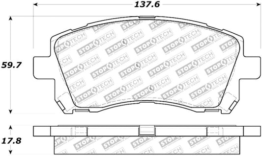StopTech Street Touring 02-03 WRX Front Brake Pads
